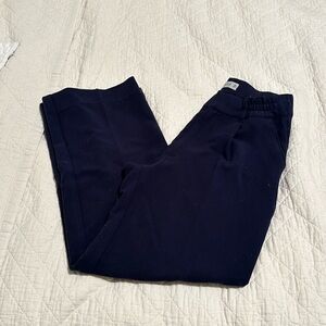 Navy blue trousers